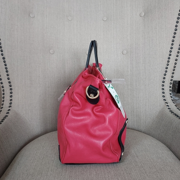 PINK AND BLACK HANDBAG - Picture 3 of 6